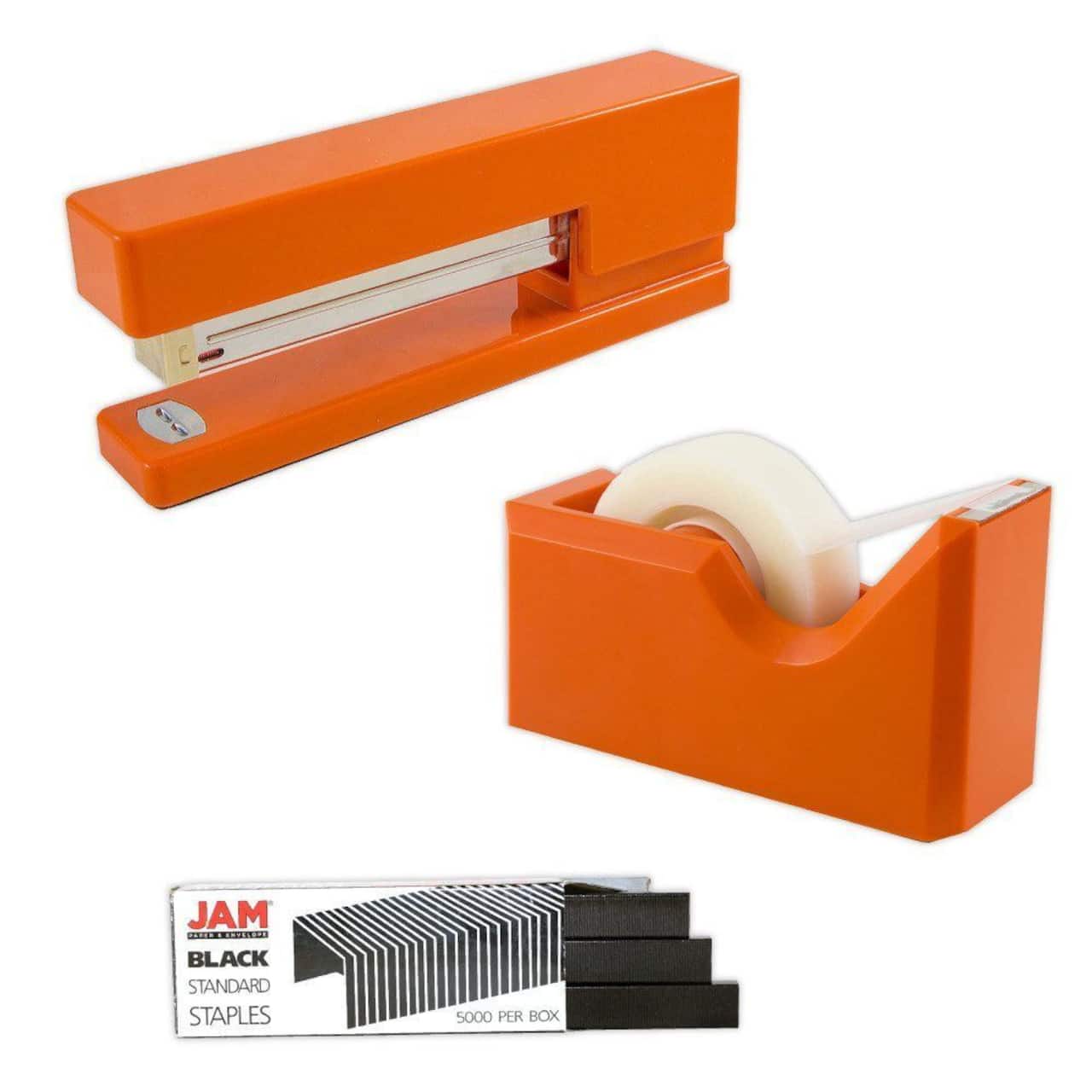 JAM Paper Stapler, Tape Dispenser & Staples Office Trio Kit